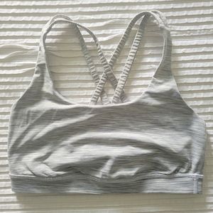 Lululemon Sports Bra, Heathered Gray, S
